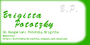 brigitta pototzky business card